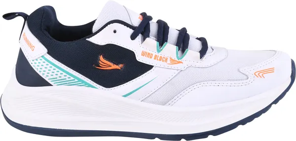 White_Solid_Mesh_Eva_Sole_Casual_Running_Shoes_For_Men