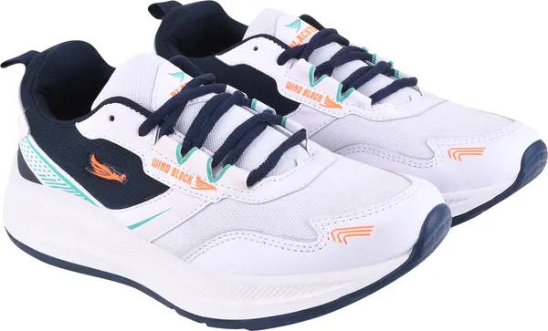 White_Solid_Mesh_Eva_Sole_Casual_Running_Shoes_For_Men