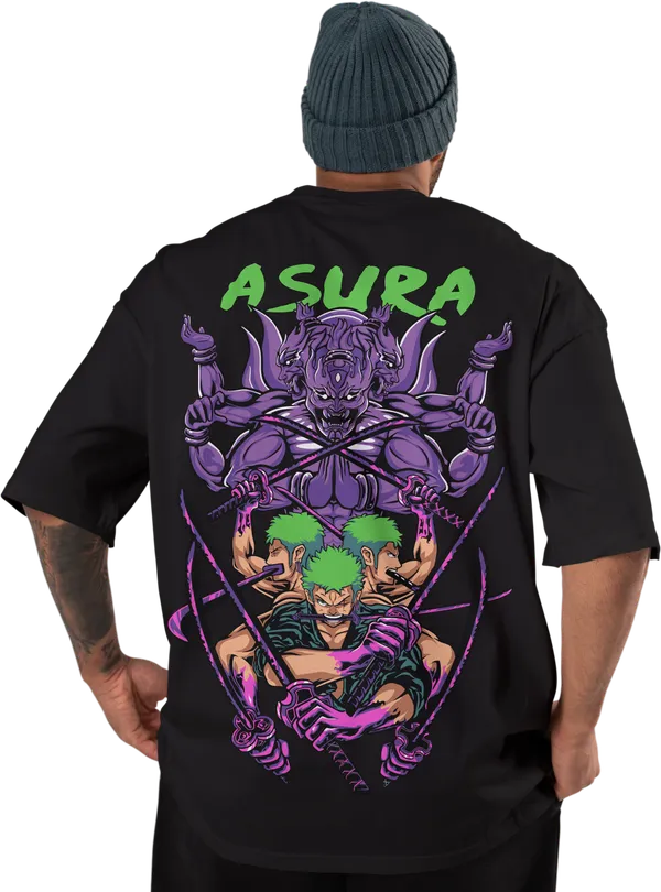 One_Piece_-_Zoro_Asura_Black_Oversized_T-Shirt