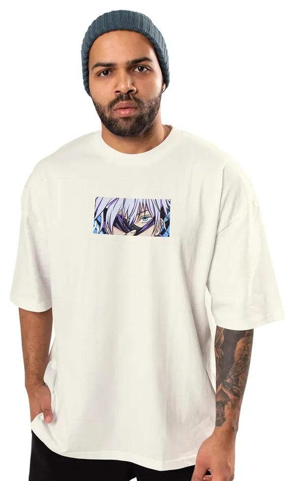 Jujutsu_Kaisen_-_Gojo_Satoru_Off_White_Oversized_T-Shirt