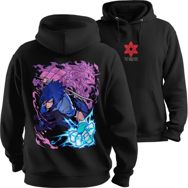 GSM_220_Black_Demon_Slayer_Tanjiro_Kamado_Anime_Oversized_100%_Cotton_T-Shirt
