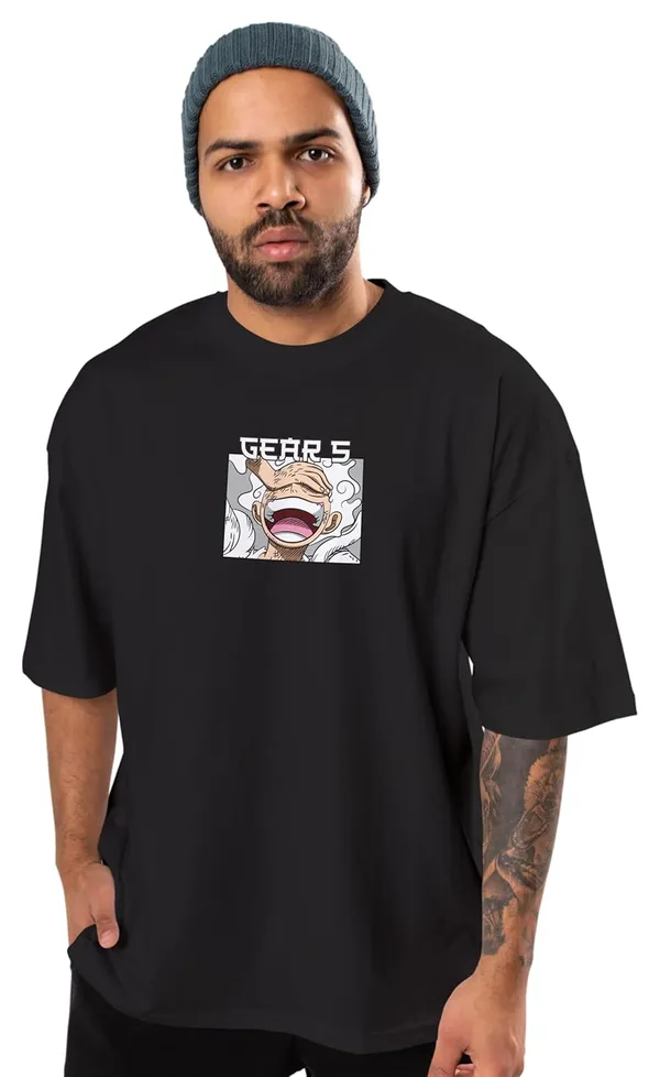 One_Piece_-_Luffy_Gear_5_Black_Oversized_T-shirt