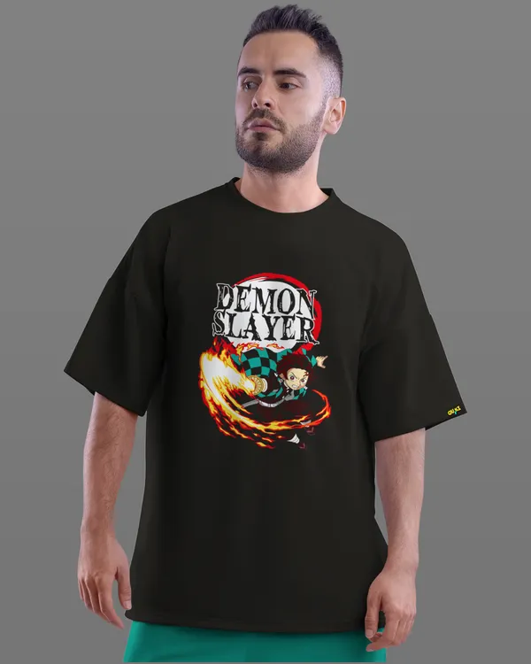 Demon_Slayer_-_Tanjiro_Kamado_Black_Loose_Fit_T-shirt