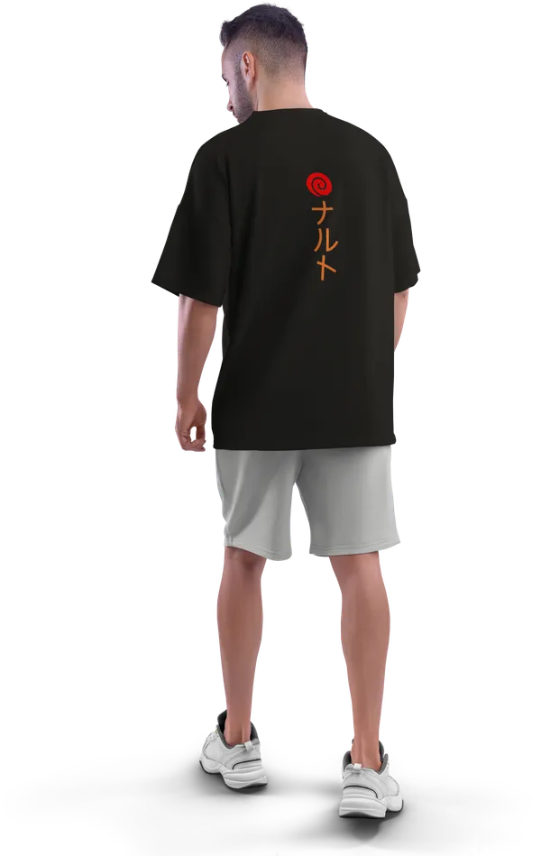 Naruto_Black_Loose_fit_T-shirt_-_Front