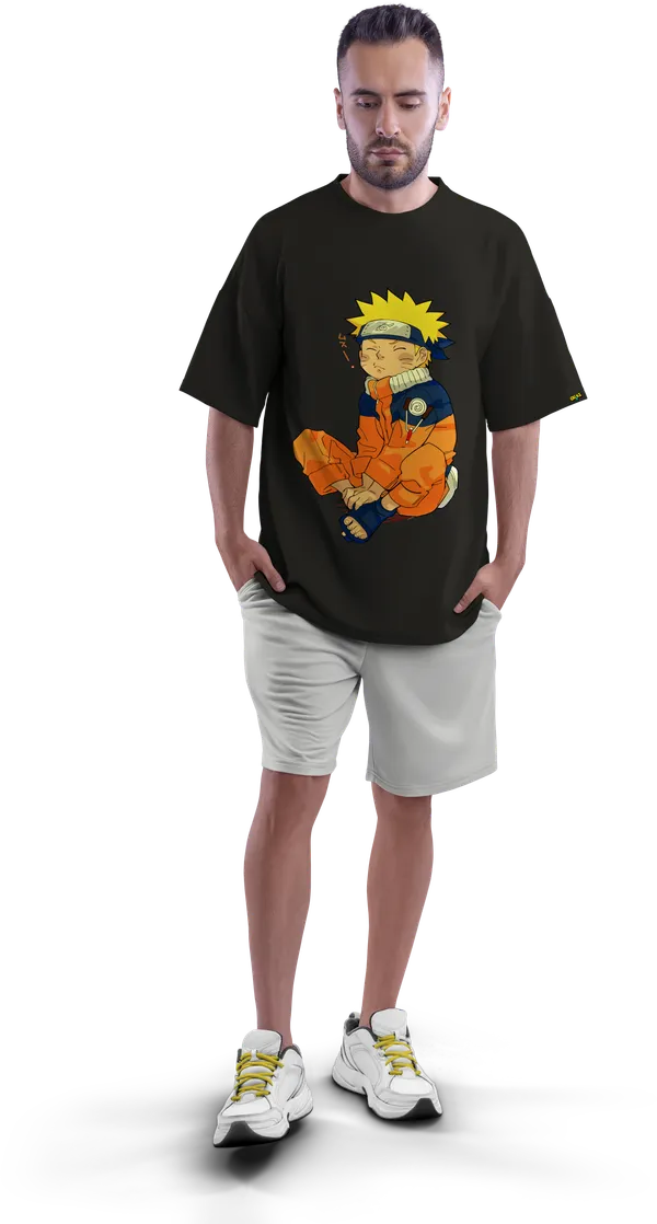 Naruto_Black_Loose_fit_T-shirt_-_Front