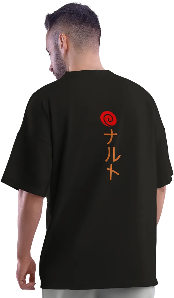 Naruto_Black_Loose_fit_T-shirt_-_Front