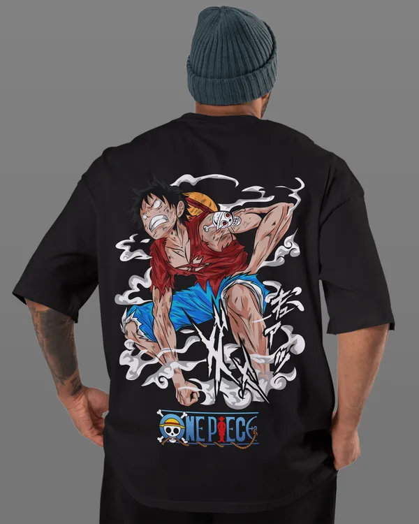 One_Piece_-_Luffy_Gear_2_Black_Oversized_T-shirt