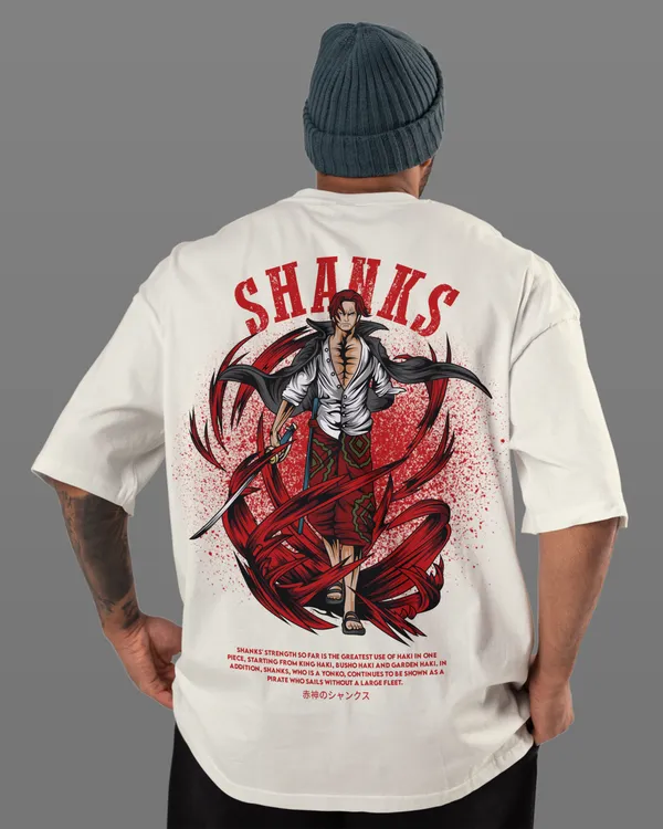 One_Piece_-_Shanks_Off_White_Oversized_T-Shirt