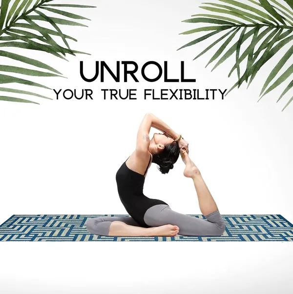 Blue_Handmade_Knitted_Melange_Premium_Cotton_Yoga_Mat_With_Strong_Anti_Skid_Backing,_Carry_Bag_&_Strap_(2_X_6_Feet_|_8_Mm_Thick)