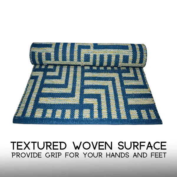 Blue_Handmade_Knitted_Melange_Premium_Cotton_Yoga_Mat_With_Strong_Anti_Skid_Backing,_Carry_Bag_&_Strap_(2_X_6_Feet_|_8_Mm_Thick)