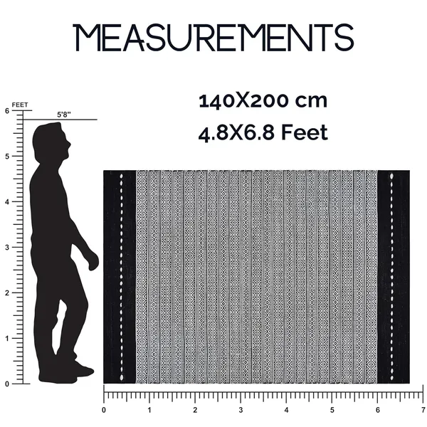 Black_&_White_Handmade_Knitted_Premium_Cotton_Thick_And_Tightly_Woven_Rug_Carpet_For_Bedroom,_Living_Room,_Kids_Room_(140_X_200_Cm)