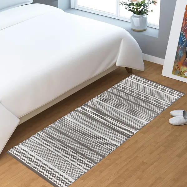 Premium_Handwoven_Runner_For_Bedroom,_Living_Room,_Kitchen_Size-_50_X_150_Cm__GREY