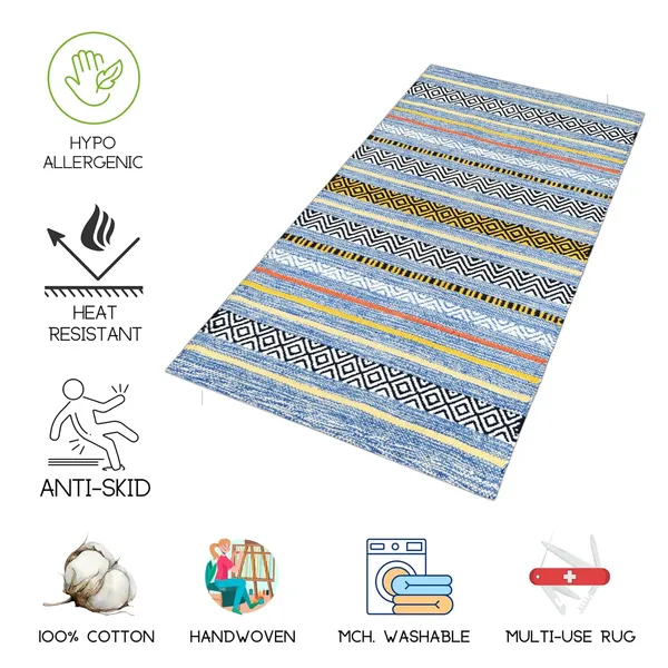 Blue_Handmade_Knitted_Melange_Premium_Cotton_Floor_Rug_For_Bedroom,_Living_Room,_Kitchen_(2_X_3_Feet)