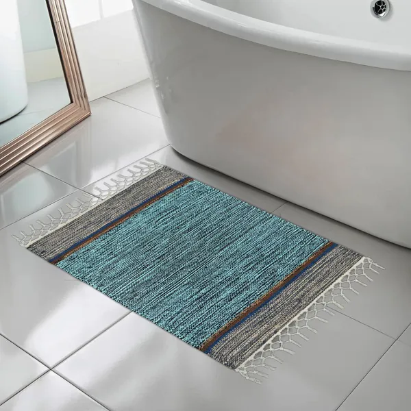 Multicolor_Handmade_Knitted_Anti_Slip_Pure_Cotton_Water_Absorbing,_Machine_Washable_Floor_Mats_(40_X_60_Cm_|__4_Mm_Thick)_(Pack_Of_7_Pcs)