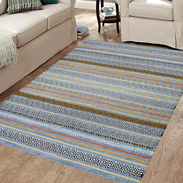 Blue_Melange_Handmade_Knitted_Premium_Cotton_Rug_For_Bedroom,_Living_Room,_Kitchen_(4_X_6_Feet)