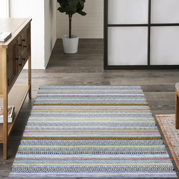 Blue_Melange_Handmade_Knitted_Premium_Cotton_Rug_For_Bedroom,_Living_Room,_Kitchen_(4_X_6_Feet)