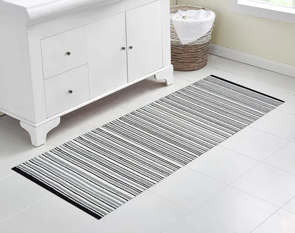 Matt_Grey_&_Black_Handmade_Knitted_Non_Slip_Cotton_Runner_For_Bedroom,_Living_Room,_Kitchen_(50_X_150_Cm_|__9_Mm_Thick)