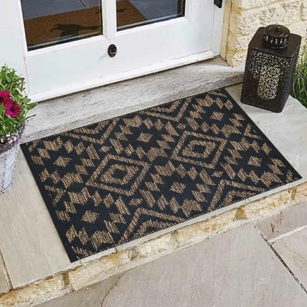 Black_Handmade_Knitted_Anti_Slip_Cotton_Floor_Mats_For_Home_(50_X_80_Cm)_(Pack_Of_2_Pcs)