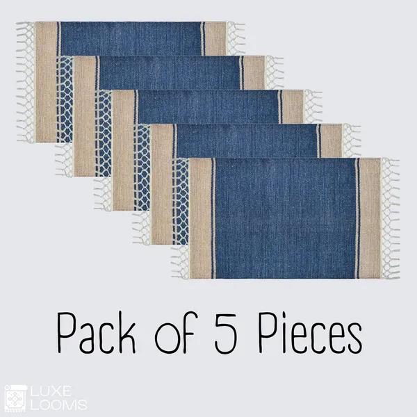 Blue_Handmade_Knitted_Anti_Slip_Cotton_Water_Absorbing_Floor_Mats_(Pack_Of_5_Pieces)_(50_X_80_Cm)