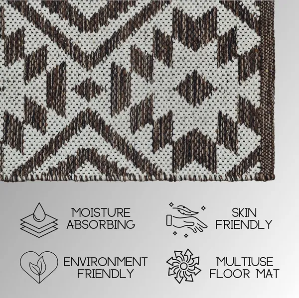 White_Handmade_Knitted_Anti_Slip_Cotton_Water_Absorbing_Floor_Mats_(50_X_80_Cm)_(Pack_Of_2_Pcs)