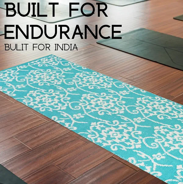 Aqua_Handmade_Knitted_Premium_Cotton_Yoga_Mat_With_Strong_Anti_Skid_Backing,_Carry_Bag_&_Strap_(8Mm)