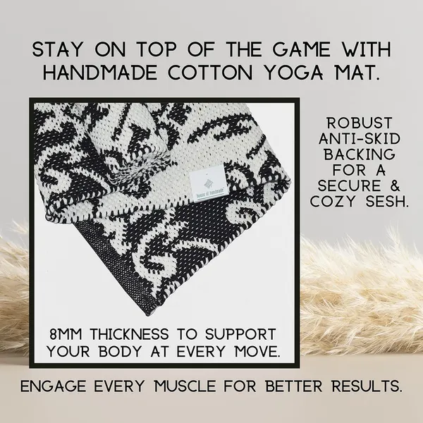 Black_Premium_Handmade_Knitted_Cotton_Yoga_Mat_With_Strong_Anti_Skid_Backing,_Carry_Bag_&_Strap_(8Mm)
