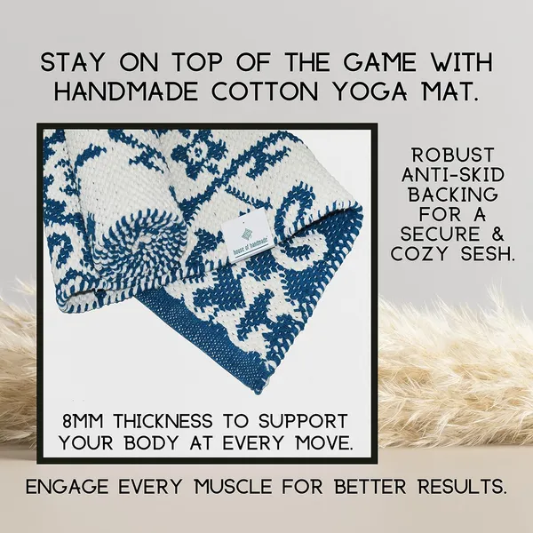 Handwoven_Cotton_Yoga_Mat,_2X6_Feet,_8_mm_Thickness,_Washable_Color-Blue