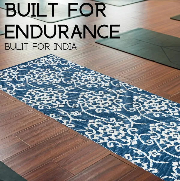 Handwoven_Cotton_Yoga_Mat,_2X6_Feet,_8_mm_Thickness,_Washable_Color-Blue