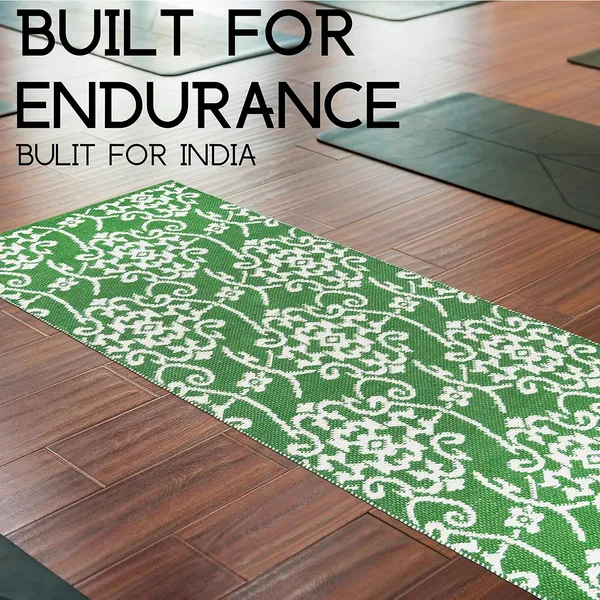 Green_Handmade_Knitted_Strong_Anti-Slip_Backing_Cotton_Yoga_Mat_With_Carry_Bag_&_Strap_(2_X_6_Feet_|_10_Mm_Thick)