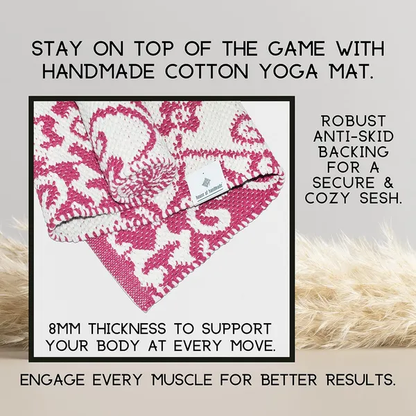 Pink_Handmade_Knitted__Premium_Cotton_Yoga_Mat_With_Strong_Anti_Skid_Backing,_Carry_Bag_&_Strap_(8Mm)