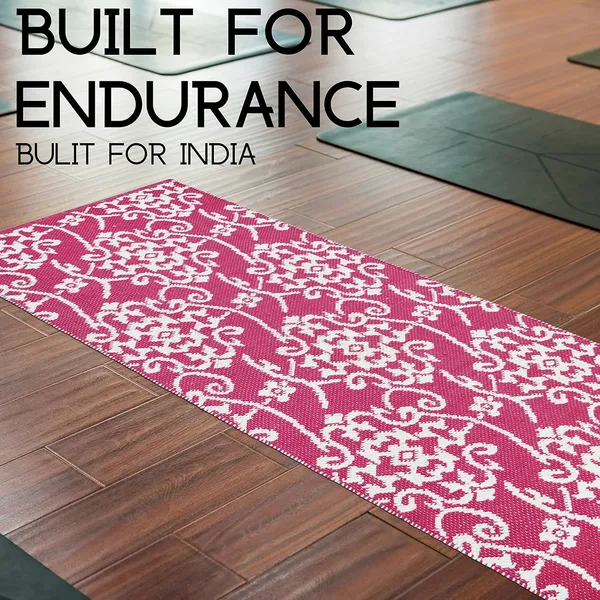 Pink_Handmade_Knitted__Premium_Cotton_Yoga_Mat_With_Strong_Anti_Skid_Backing,_Carry_Bag_&_Strap_(8Mm)