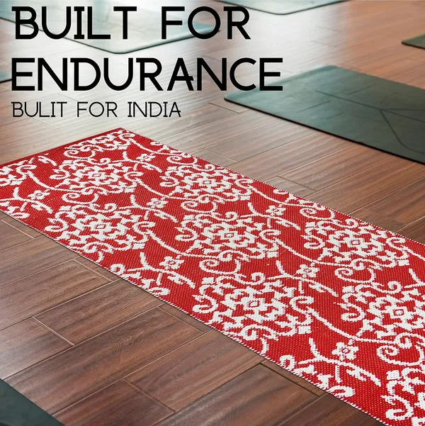 Red_Handmade_Knitted_Premium_Cotton_Yoga_Mat_With_Strong_Anti_Skid_Backing,_Carry_Bag_&_Strap_(8Mm)
