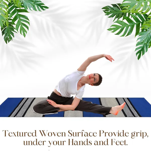 Blue_Handmade_Knitted__Cotton_Yoga_Mat_For_Women_And_Men_With_Carry_Bag_And_Strap_(2.4_X_6.8_Feet)
