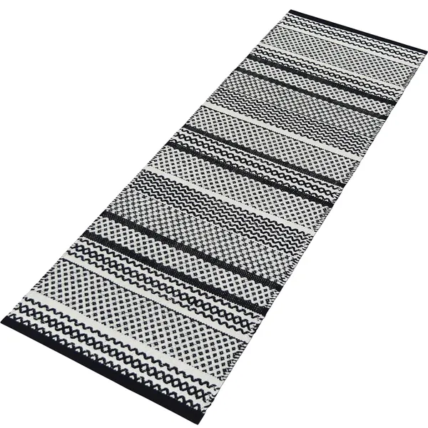 Black_Handmade_Knitted_Cotton_Runner_For_Bedroom,_Kitchen,_Balcony_(45_X_130Cm_|_8_Mm_Thick)