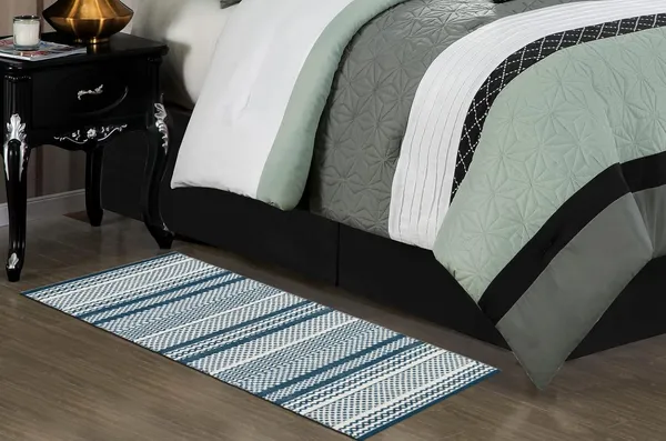 Green_Handmade_Knitted_Anti_Skid_Cotton_Machine_Washable_Runner_For_Bedroom,_Living_Room,_Kitchen,_Balcony_(45_X_130Cm_|_8_Mm_Thick)
