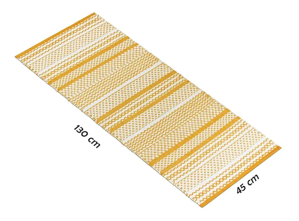 Yellow_Handmade_Knitted_Handwoven_Cotton_Runner_For_Bedroom,_Kitchen,_Balcony_(45_X_130Cm_|_8_Mm_Thick)