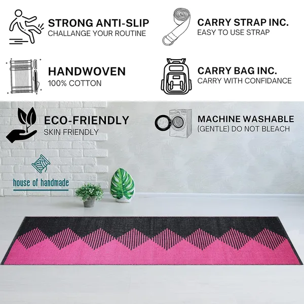 Black_&_Pink_Handmade_Knitted_Premium_Cotton_Yoga_Mat_With_Strong_Anti_Skid_Backing_(2_X_6_Feet_|_8_Mm_Thick)