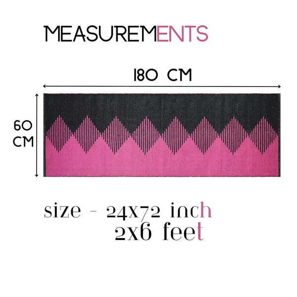 Black_&_Pink_Handmade_Knitted_Premium_Cotton_Yoga_Mat_With_Strong_Anti_Skid_Backing_(2_X_6_Feet_|_8_Mm_Thick)
