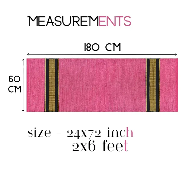 Pink_Premium_Handmade_Knitted_Cotton_Yoga_Mat_With_Strong_Anti_Skid_Backing,_Carry_Bag_&_Strap_(2_X_6_Feet_|_5_Mm_Thick)