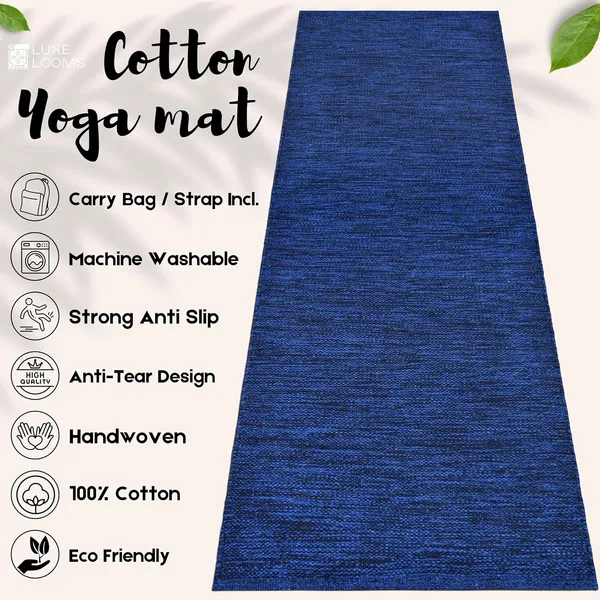Blue_Handmade_Knitted__Woven_Strong_Anti-Slip_Backing_Pure_Cotton_Yoga_Mat_For_Women_And_Men_(2_X_6_Feet_|_6_Mm)