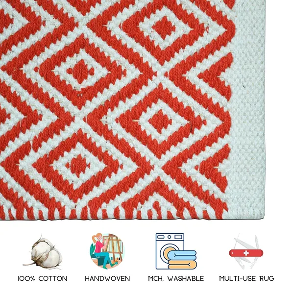 Orange_Handmade_Knitted_Cotton_Runner_For_Bedroom,_Living_Room,_Bathroom,_Kitchen_(45_X_130_Cm_|_10_Mm_Thick)