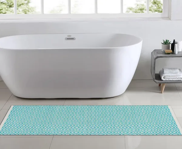 Turquoise_Anti_Skid_Handmade_Knitted_Runner_For_Bedroom,_Living_Room,_Bathroom,_Kitchen_(45_X_130_Cm_|_10_Mm_Thick)