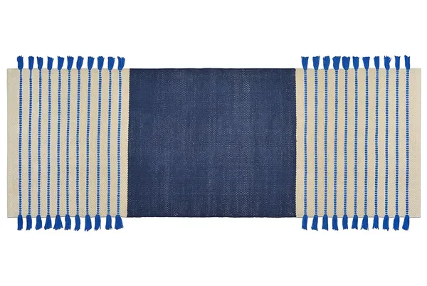 Blue_Handmade_Knitted_Cotton_Yoga_Mat_Ribbed_With_Fringes_For_Extra_Grip_Anti-Slip_With_Carry_Bag_&_Strap_(2_X_6_Feet_|_9_Mm_Thick)