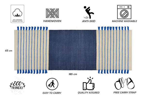 Blue_Handmade_Knitted_Cotton_Yoga_Mat_Ribbed_With_Fringes_For_Extra_Grip_Anti-Slip_With_Carry_Bag_&_Strap_(2_X_6_Feet_|_9_Mm_Thick)