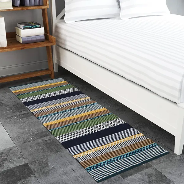 Green_Premium_Handmade_Knitted_Anti_Skid_Runner_For_Living_Room,_Bedroom,_Kitchen_(2_X_5_Feet_|__7_Mm_Thick)