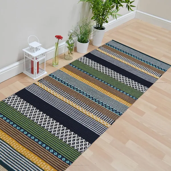 Green_Premium_Handmade_Knitted_Anti_Skid_Runner_For_Living_Room,_Bedroom,_Kitchen_(2_X_5_Feet_|__7_Mm_Thick)