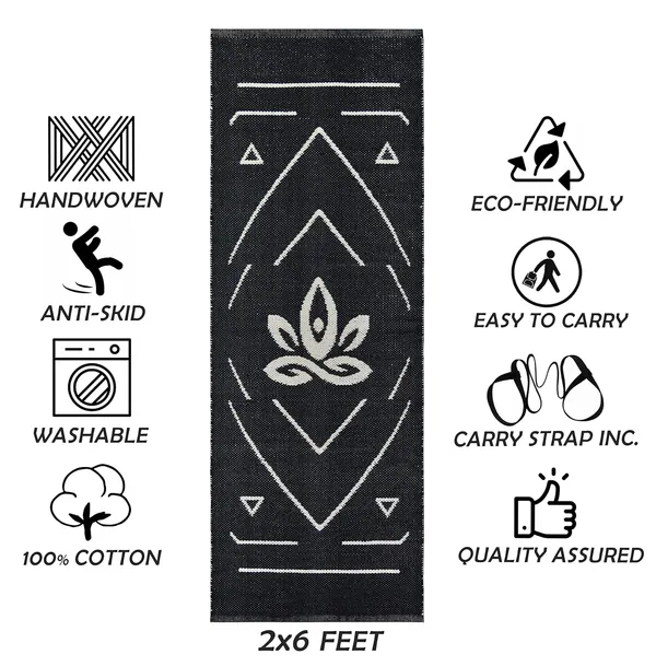 Black_Handmade_Knitted_Premium_Cotton_Yoga_Mat_With_Strong_Anti_Skid_Backing_(2_X_6_Feet_|_8_Mm_Thick)