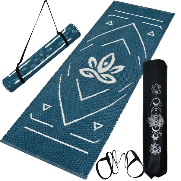 Blue_Premium_Handmade_Knitted_Cotton_Yoga_Mat_With_Strong_Anti_Skid_Backing_(2_X_6_Feet_|_7_Mm_Thick)