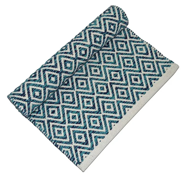 Blue_Handmade_Knitted_Cotton_Runner_For_Bedroom,_Living_Room,_Bathroom,_Kitchen_(45_X_130_Cm_|_10_Mm_Thick)