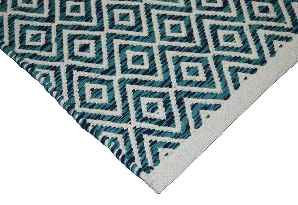 Blue_Handmade_Knitted_Cotton_Runner_For_Bedroom,_Living_Room,_Bathroom,_Kitchen_(45_X_130_Cm_|_10_Mm_Thick)